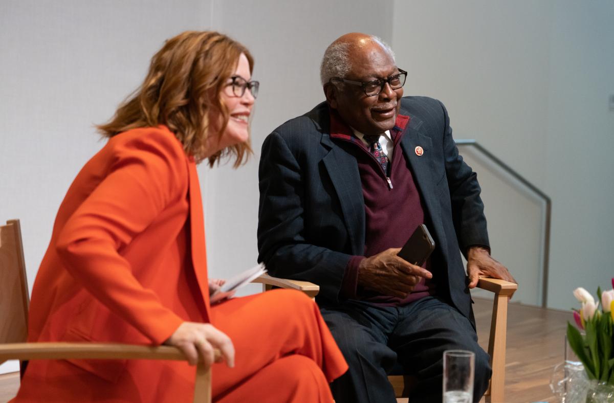 Maura Corbett and Representative Clyburn