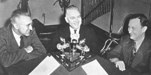 UNIVERSITY OF CHICAGO “ROUND TABLE” BROADCAST with Director of War Communications Research, Harold D. Lasswell, U.S.Censorship Director, Byron Price and Benton, 1942.