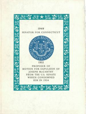 His maiden speech in the Senate urged “the Marshall Plan of Ideas.”
