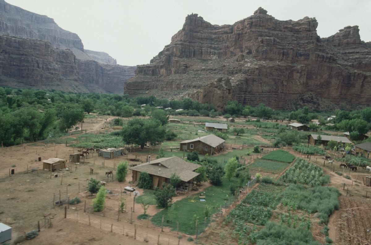 Aerial View of Supai Indian Reservation