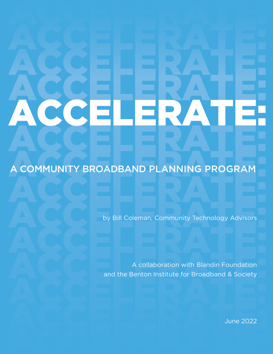 Accelerate: A Community Broadband Planning Program
